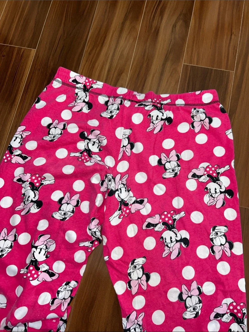 Large Disney 100% Cotton Minnie Mouse Capri  pajama pants - Picture 3 of 4
